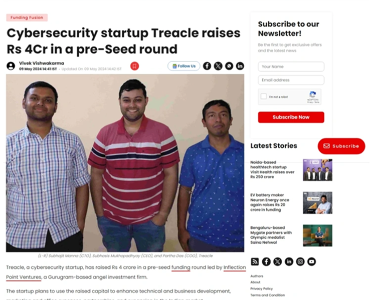 Treacle Technologies raises Rs 4Cr in a pre-seed round