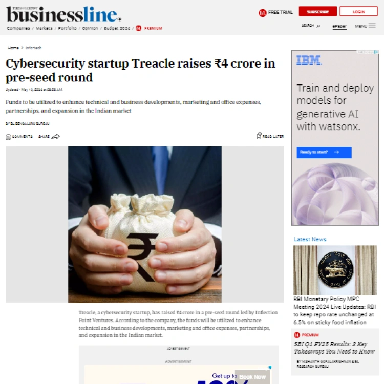 Press coverage of Treacle's pre-seed funding round